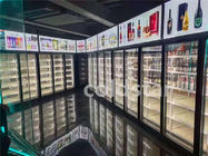 Dispositivo di raffreddamento della bevanda della porta di Front And Rear Open Glass, frigorifero dell'esposizione della bibita, frigorifero freddo della bevanda del negozio di alimentari