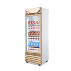 Congelatore di vetro commerciale della porta del congelatore dritto dell'esposizione refrigerato supermercato del gelato della vetrina