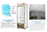 congelatore verticale di vetro di Beverege del dispositivo di raffreddamento della porta del supermercato 400L