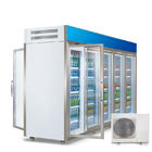 Refrigeratore verticale della vetrina del frigorifero e del congelatore della drogheria