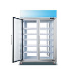 Frigorifero dritto dell'esposizione di Front And Rear Open Door del supermercato ed attrezzatura di refrigerazione commerciale del congelatore