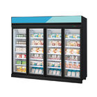 Personalizzi il congelatore verticale dell'esposizione della vetrina della carne del supermercato