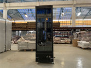 Frigorifero commerciale dell'esposizione, singolo congelatore verticale di vetro del gelato della porta 450L del supermercato