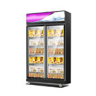 Congelatore di vetro refrigerato commerciale di condizione della porta per la visualizzazione alimento o del gelato congelato
