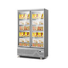 Glassi - il gelato di vetro libero della porta &amp; il congelatore verticale congelato dell'esposizione dell'alimento per gli hotel &amp; i supermercati