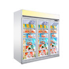 1-2-3-4 congelatore di vetro della porta che sta vetrina refrigerata