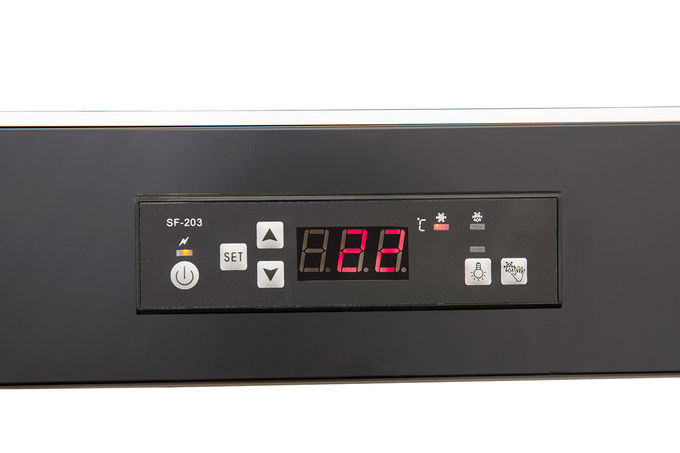 L'auto disgela la gamma di temperature delle pentole -22℃~ -18℃ del congelatore 7 della vetrina del gelato 3