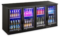 Congelatore di frigorifero di vetro di Mini Drink Fridge Beer Cooler della porta del frigorifero 4 commerciali della birra