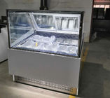 vetrina d'acciaio dell'esposizione del gelato del ghiacciolo di 1.8M Commerical Italian Stainless