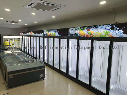 porte di vetro 1600L che disgelano il dispositivo di raffreddamento della bevanda della vetrina refrigerato supermercato
