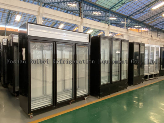 porte di vetro 1600L che disgelano il dispositivo di raffreddamento della bevanda della vetrina refrigerato supermercato