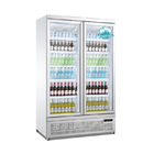 Vetrina dritta del frigorifero della porta della bevanda del dispositivo di raffreddamento di vetro dell'esposizione per il supermercato