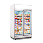 Frigorifero di vetro del gelato del contenitore per esposizione della porta del congelatore verticale del supermercato del NSF