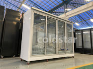 Parecchio frigorifero &amp; congelatore di vetro dell'esposizione della porta con il sistema remoto