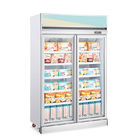Congelatore di vetro dritto dell'esposizione del frigorifero del gelato della porta 1000L con CE