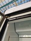 Vetrina verticale del congelatore della porta di vetro del supermercato con il sistema di raffreddamento del fan