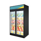 Contenitore per esposizione di vetro dritto del congelatore della porta del Merchandiser del frigorifero del supermercato