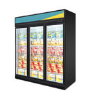 Congelatore di vetro del refrigeratore della porta della bevanda della birra del supermercato dell'esposizione del congelatore dei frigoriferi verticali freddi di Pepsi
