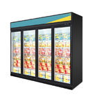 Congelatore verticale verticale della vetrina dell'alimento congelato CE per il supermercato