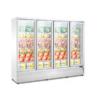 Vetrina di vetro dell'esposizione del congelatore della porta di singola temperatura verticale dell'annuncio pubblicitario di prodotto di promozione