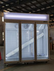 -22 i gradi smazzano il congelatore di vetro triplo dritto di raffreddamento dell'esposizione del gelato della porta