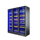 Dispositivo di raffreddamento di vetro del frigorifero della birra dell'esposizione della porta della vetrina dritta commerciale