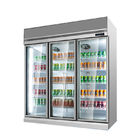 Le bevande visualizzano il dispositivo di raffreddamento di vetro della bottiglia di vetro di birra della porta del frigorifero del supermercato del frigorifero con CE approvato