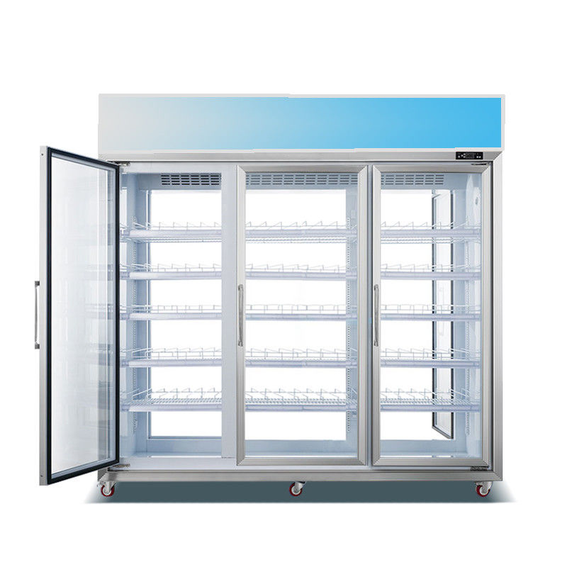 Frigorifero e congelatore freddi della bevanda del negozio di alimentari più fresco dritto del dispositivo di raffreddamento di Front And Rear Open Beverage