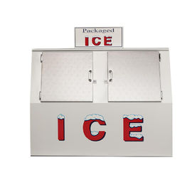 Cu 60. piedi congelatore del cubetto di ghiaccio della porta inclinato doppio delle mercanzie del ghiaccio