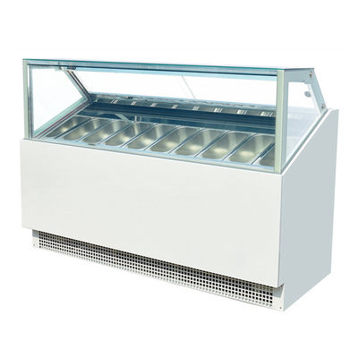 Alti congelatori della vetrina del gelato di Gelato dell'italiano di Effieciency con CE