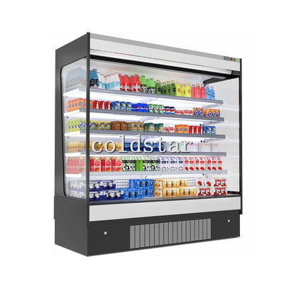 Banco di mostra aperto della frutta del frigorifero della multi-piattaforma del refrigeratore del latte del supermercato da vendere