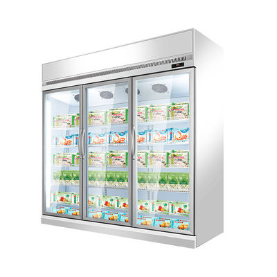 1 commerciale 2 3 4 porte beve la vetrina della refrigerazione con il termostato di Digital