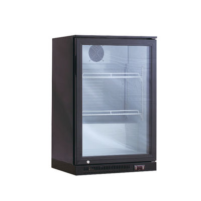 Refrigeratore commerciale dell'esposizione della birra del nero del frigorifero di Antivari provvisto di cardini singola porta